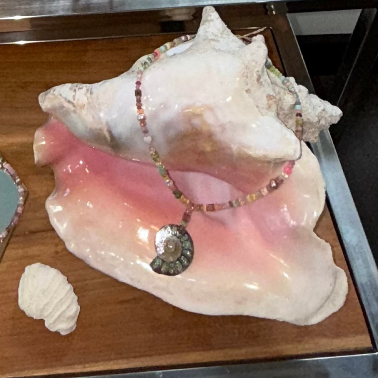 Ammonite Gemstone Beaded Necklace