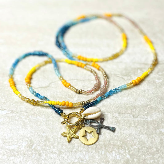 Sun Sea & Sand Clasp Necklace