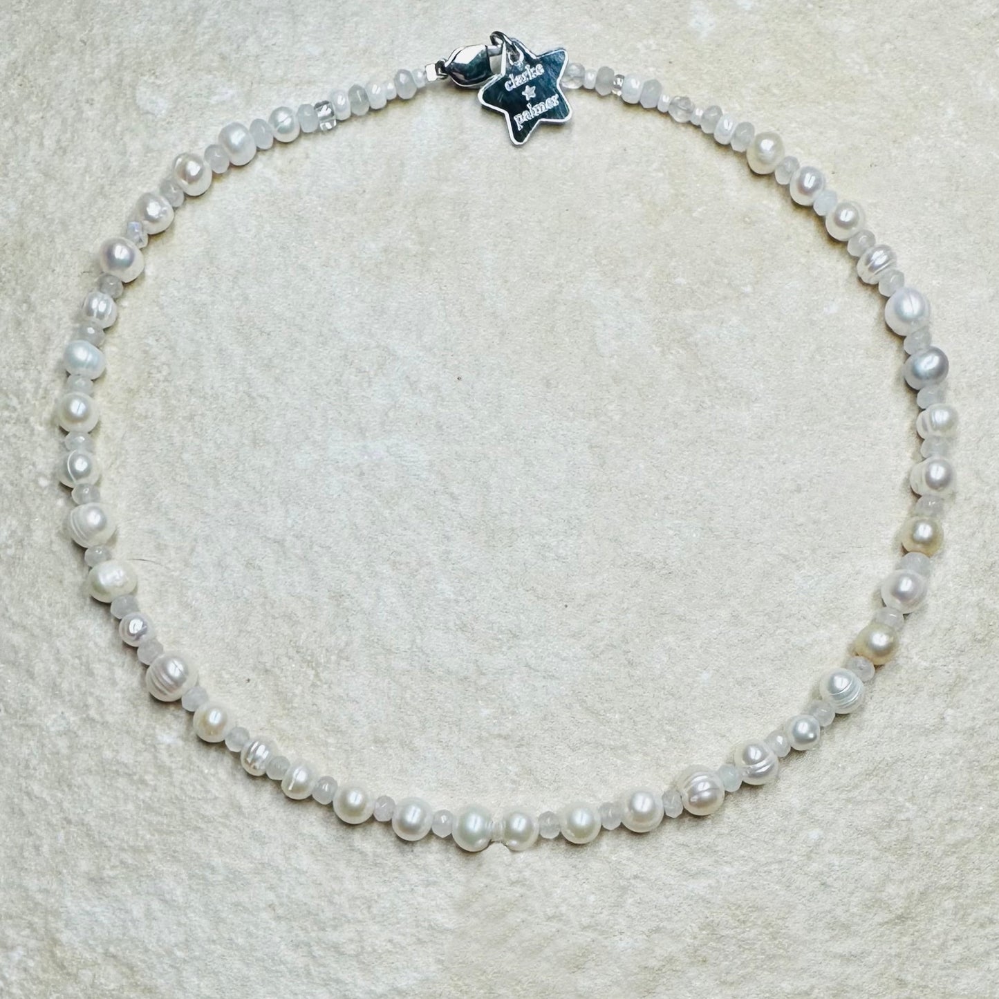 Gemstone & Pearl Handcarved Labradorite Pendant Necklace