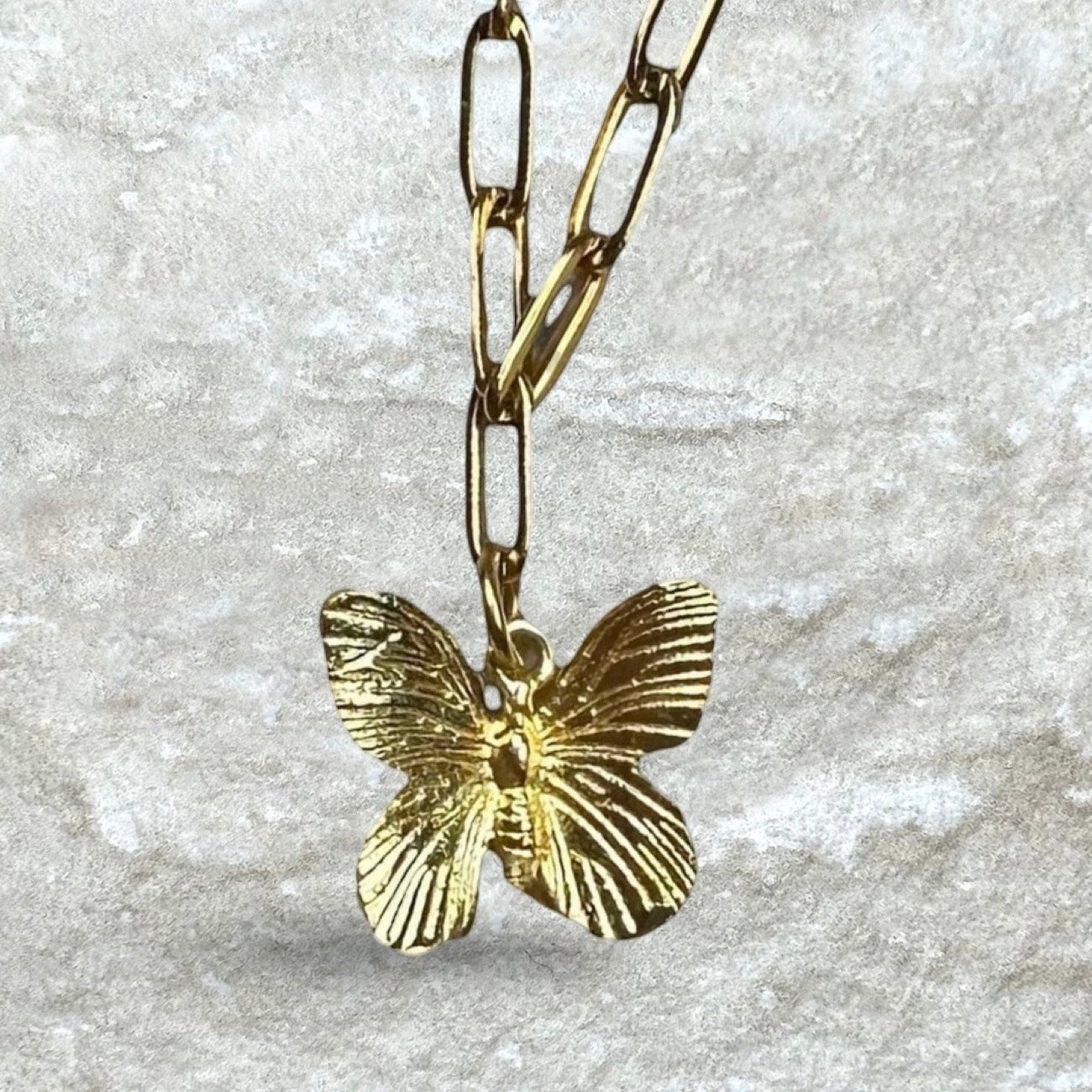 Butterfly Pearl Necklace