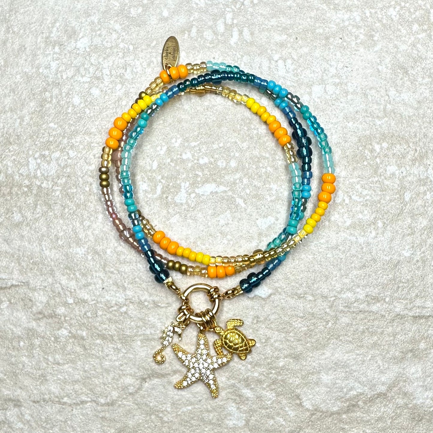 Sun Sea & Sand Clasp Necklace
