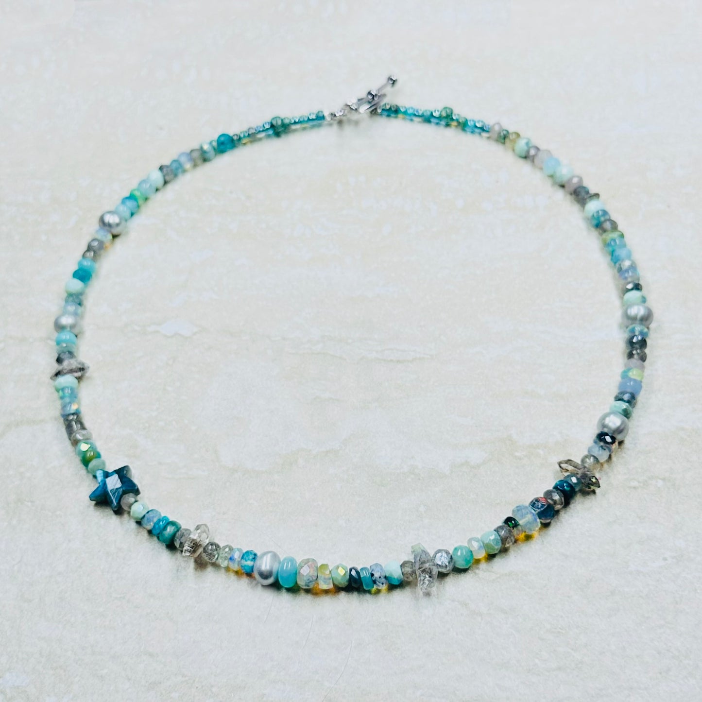 Mermaid Iridescent Gemstone Necklace