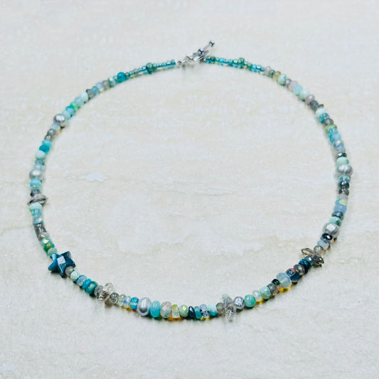 Mermaid Iridescent Gemstone Necklace