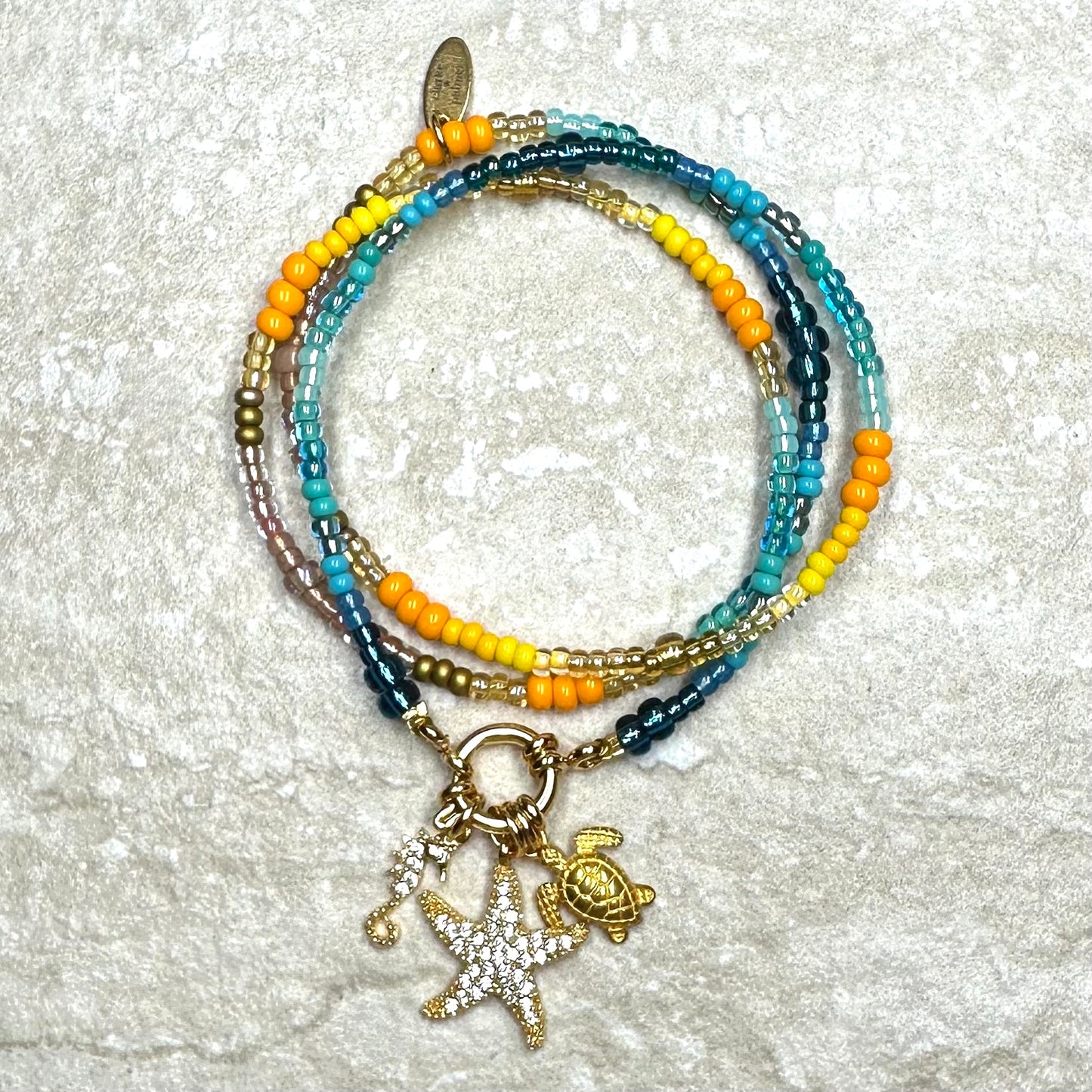 Sun Sea & Sand Clasp Necklace
