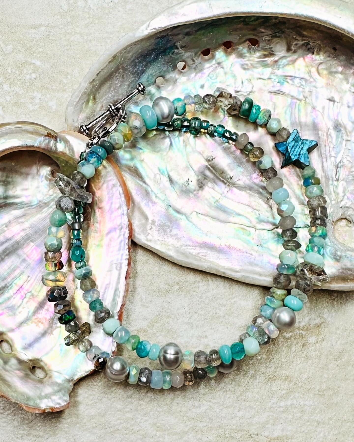 Mermaid Iridescent Gemstone Necklace