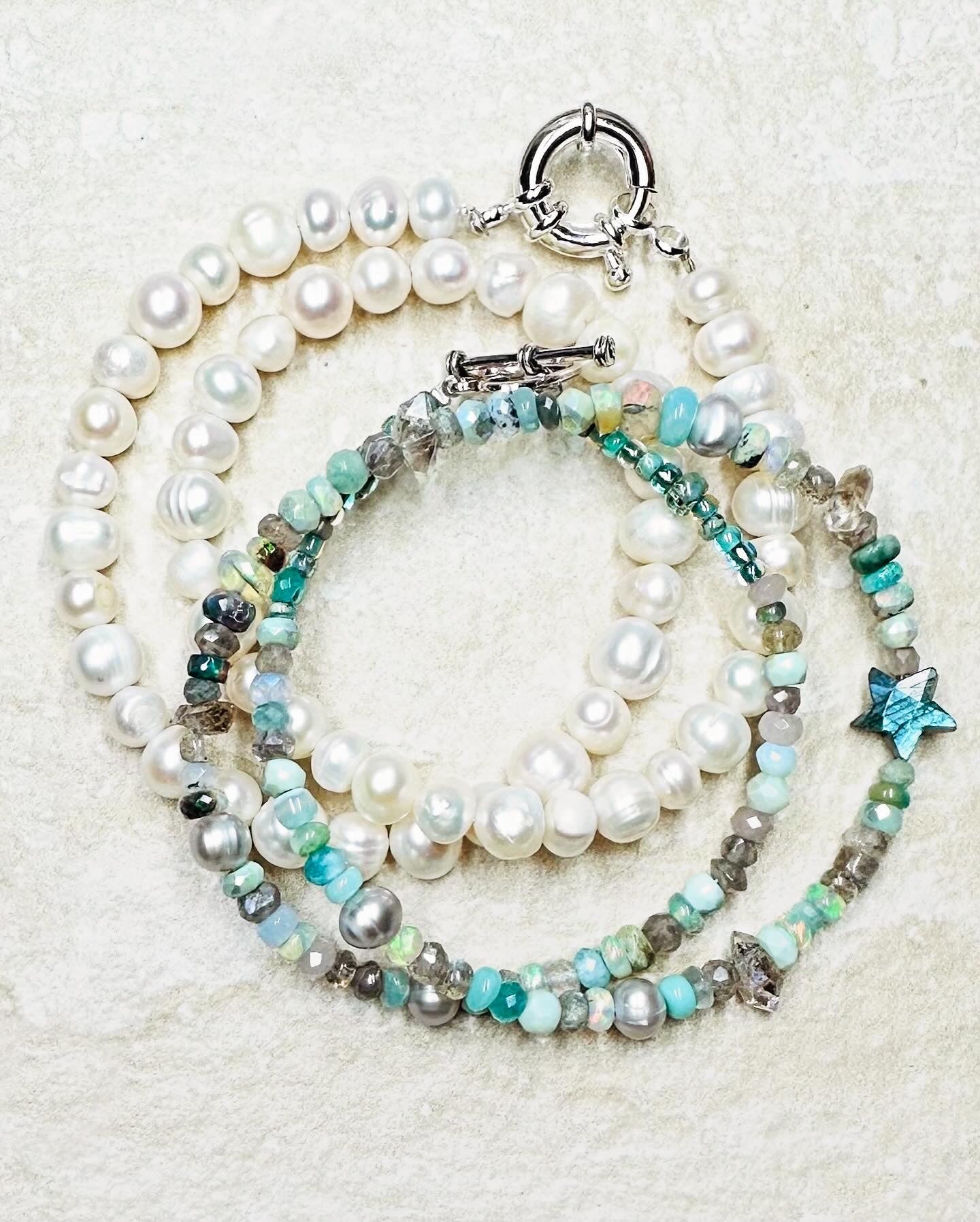 Mermaid Iridescent Gemstone Necklace