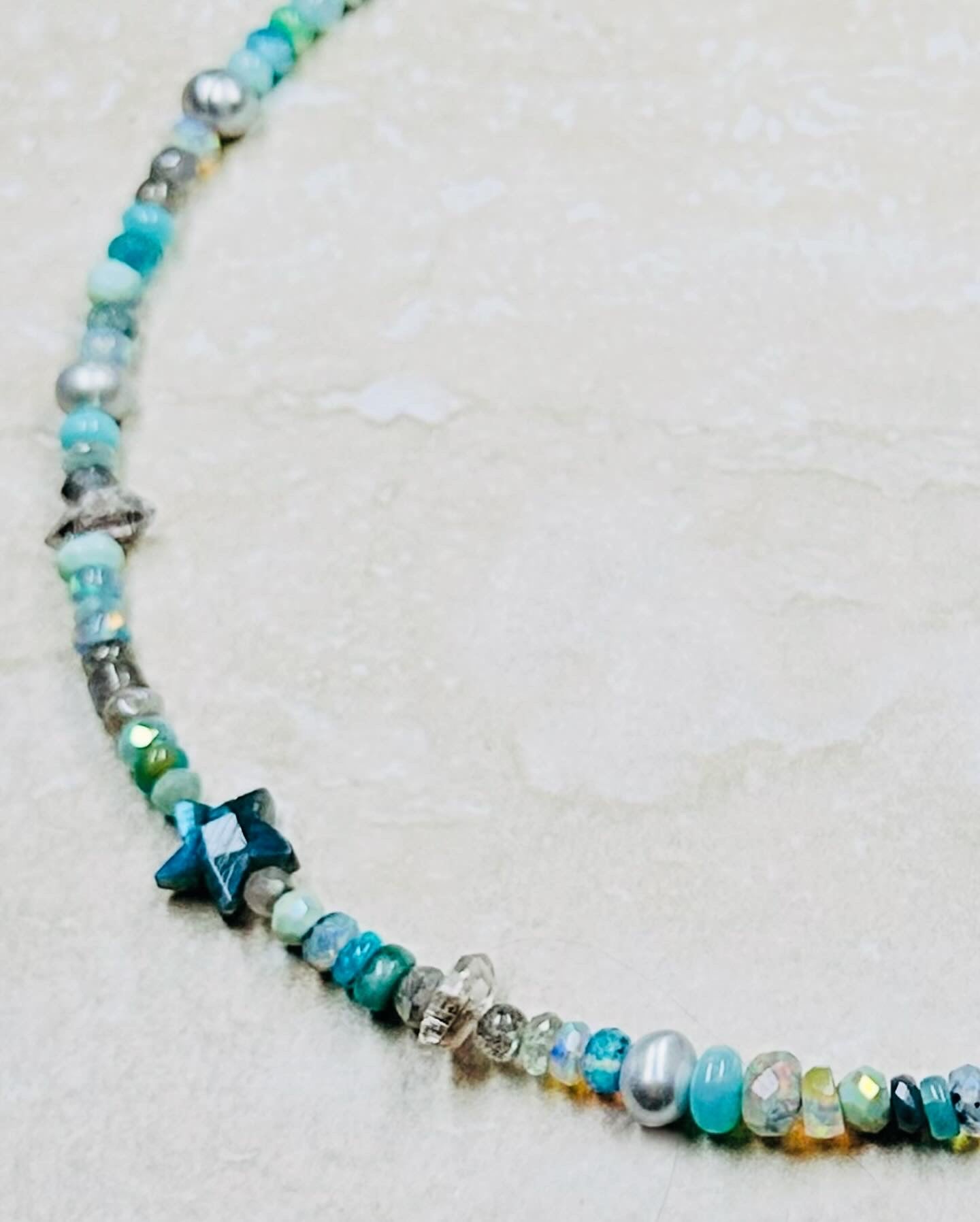 Mermaid Iridescent Gemstone Necklace
