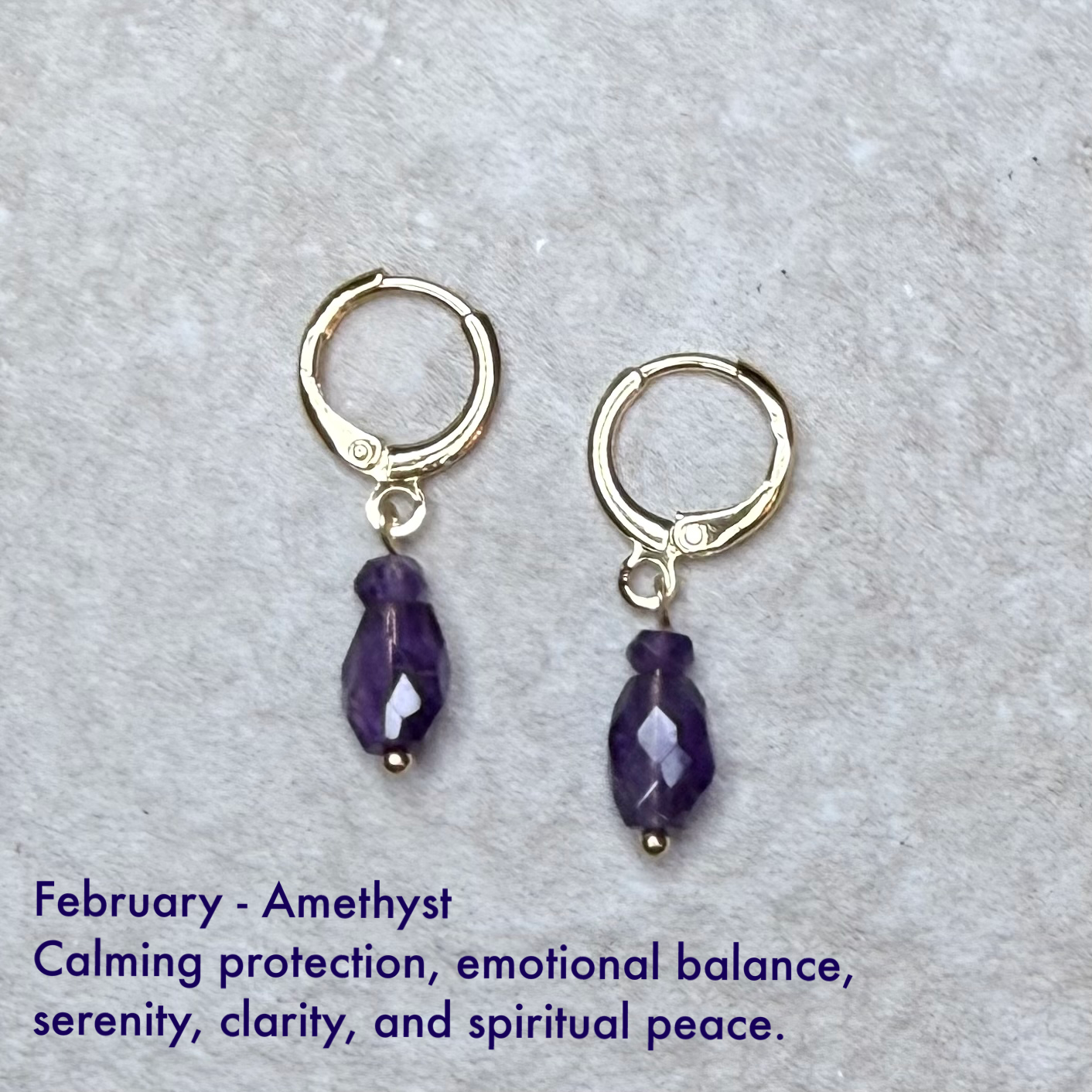 Birthstone drop earrings |Gemstone | CLARKE PALMER