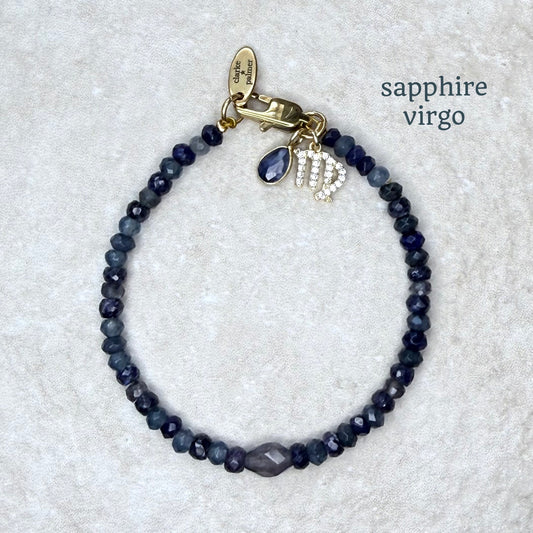Star Sign & Birthstone Bracelet | Handmade Gemstone Bracelet | Gold Vermeil | Clarke Palmer