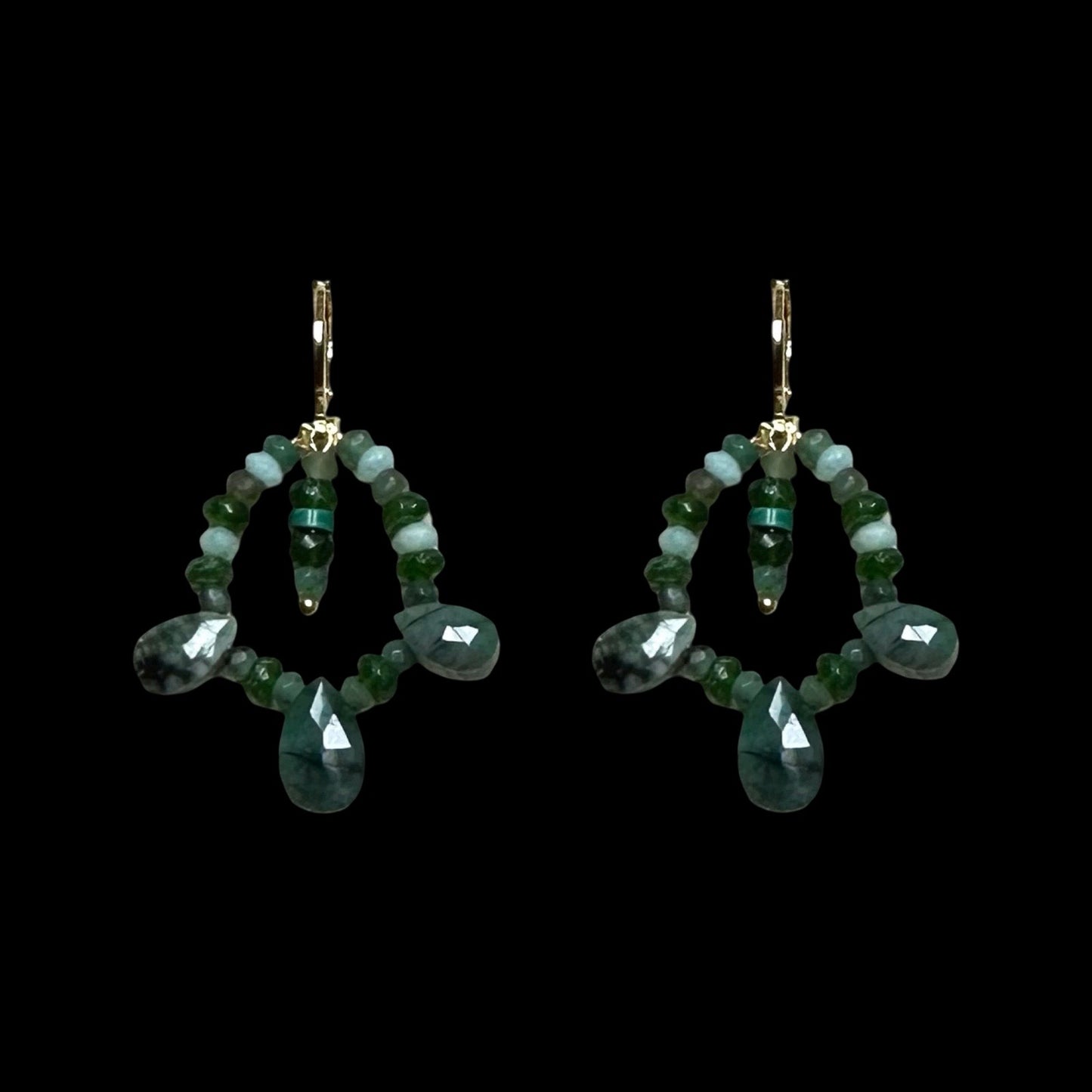 Emerald Chandelier Earrings