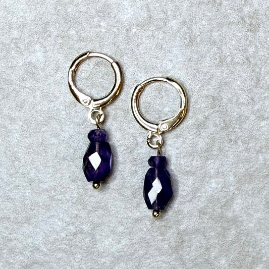 Birthstone drop earrings - Gemstone - CLARKE PALMER