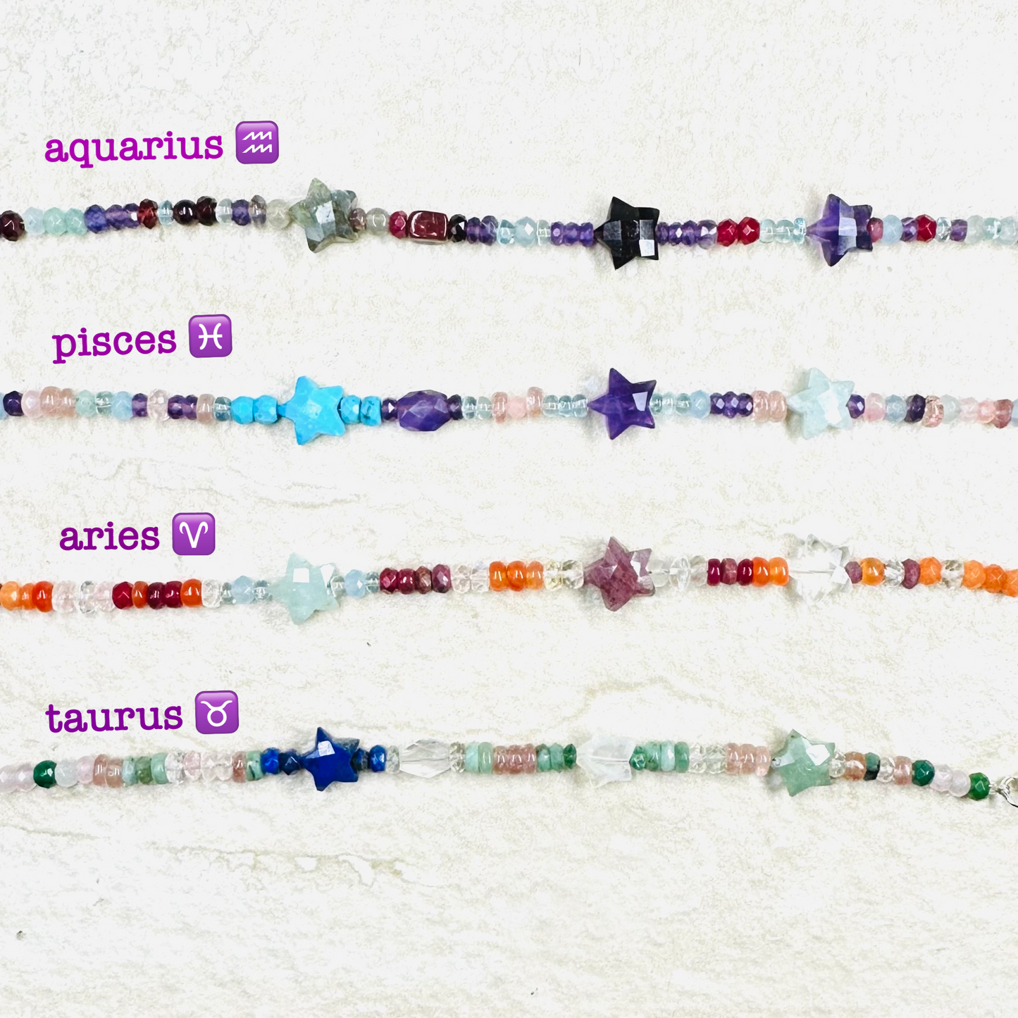 Zodiac Supercharged Gemstone Bracelet