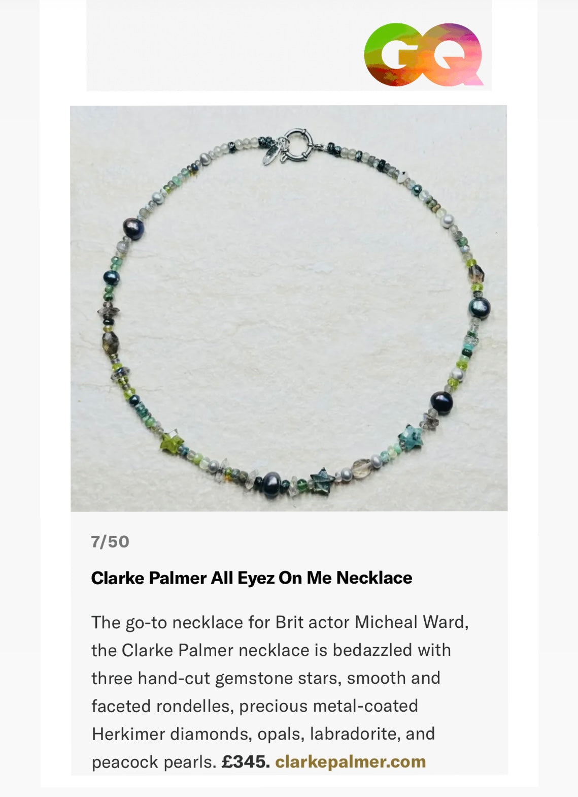 All Eyez on Me Gemstone Necklace