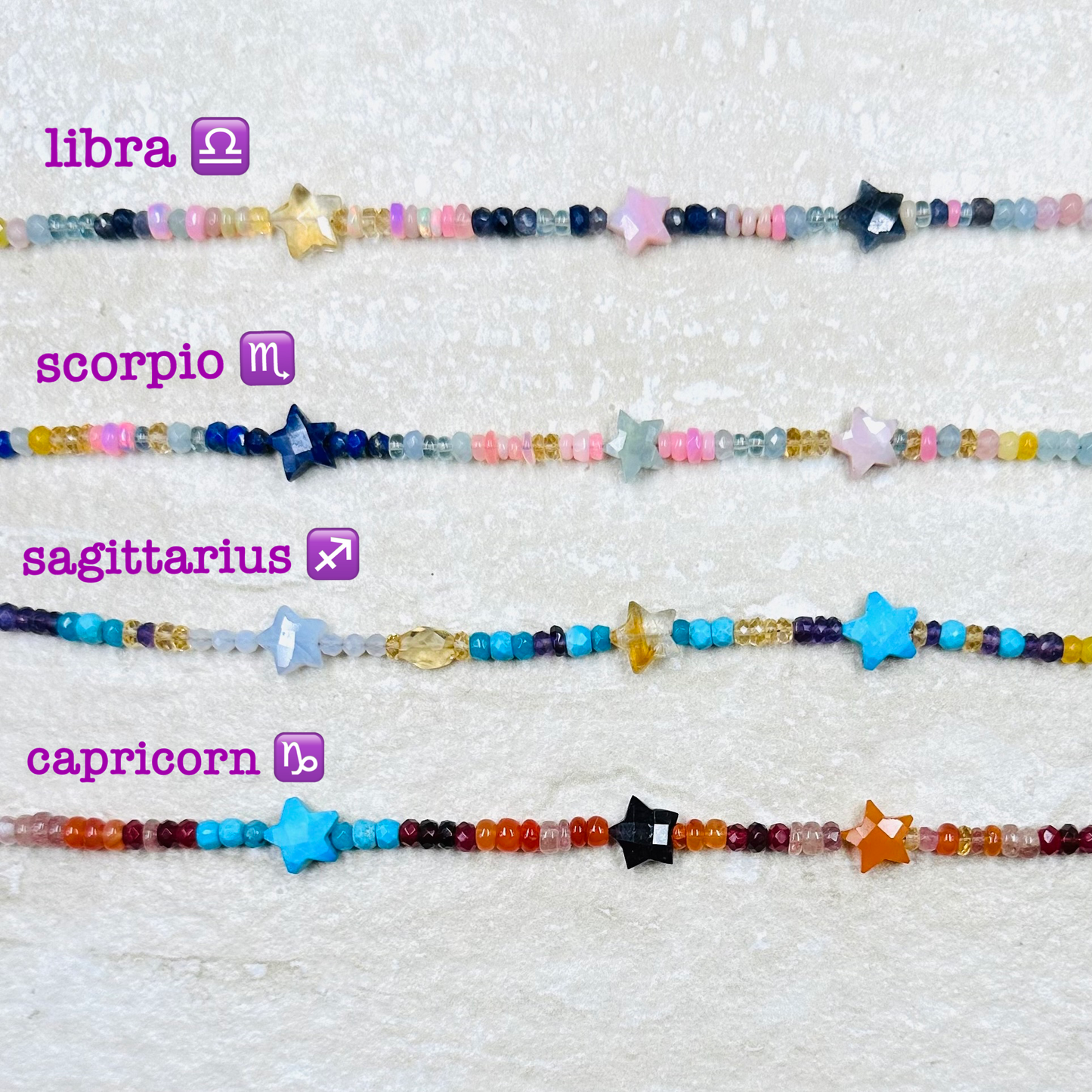 Zodiac Supercharged Gemstone Bracelet