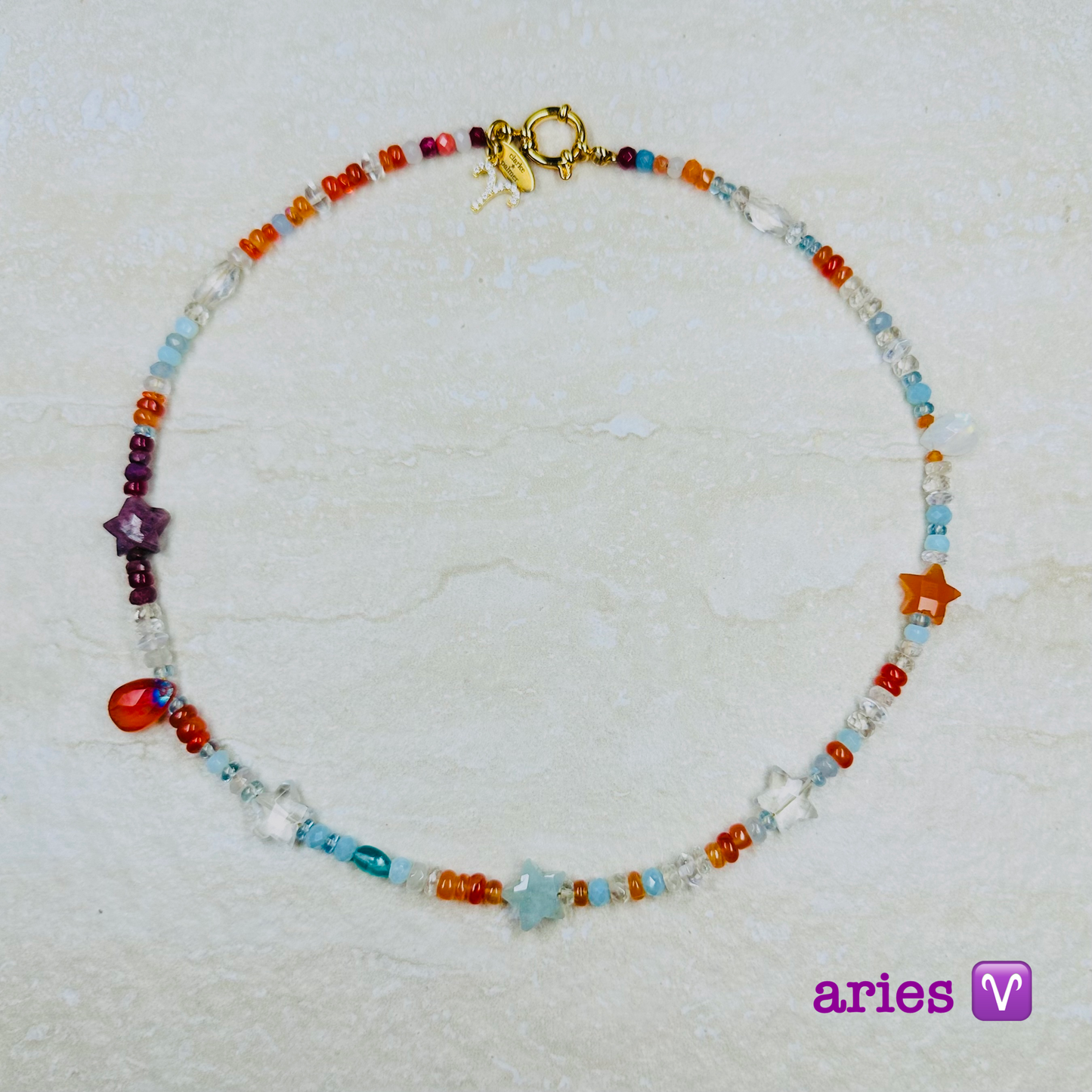 Horoscope Supercharged Birthstone Gemstone Necklace