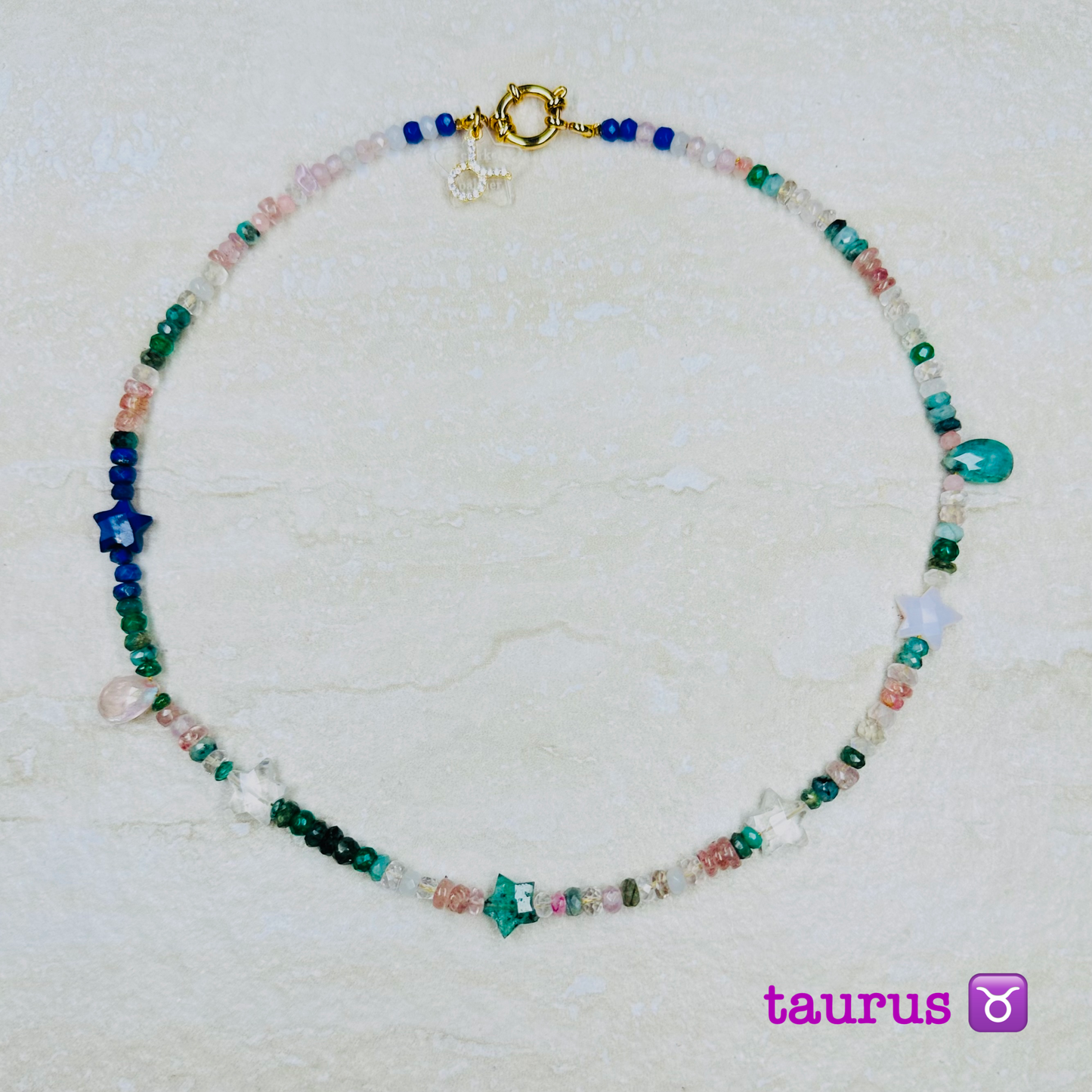 Horoscope Supercharged Birthstone Gemstone Necklace