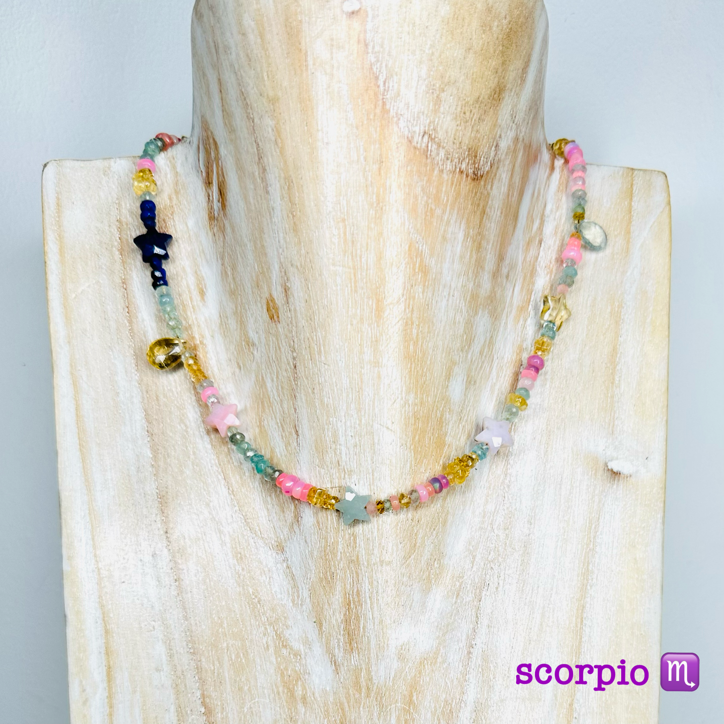 Horoscope Supercharged Birthstone Gemstone Necklace