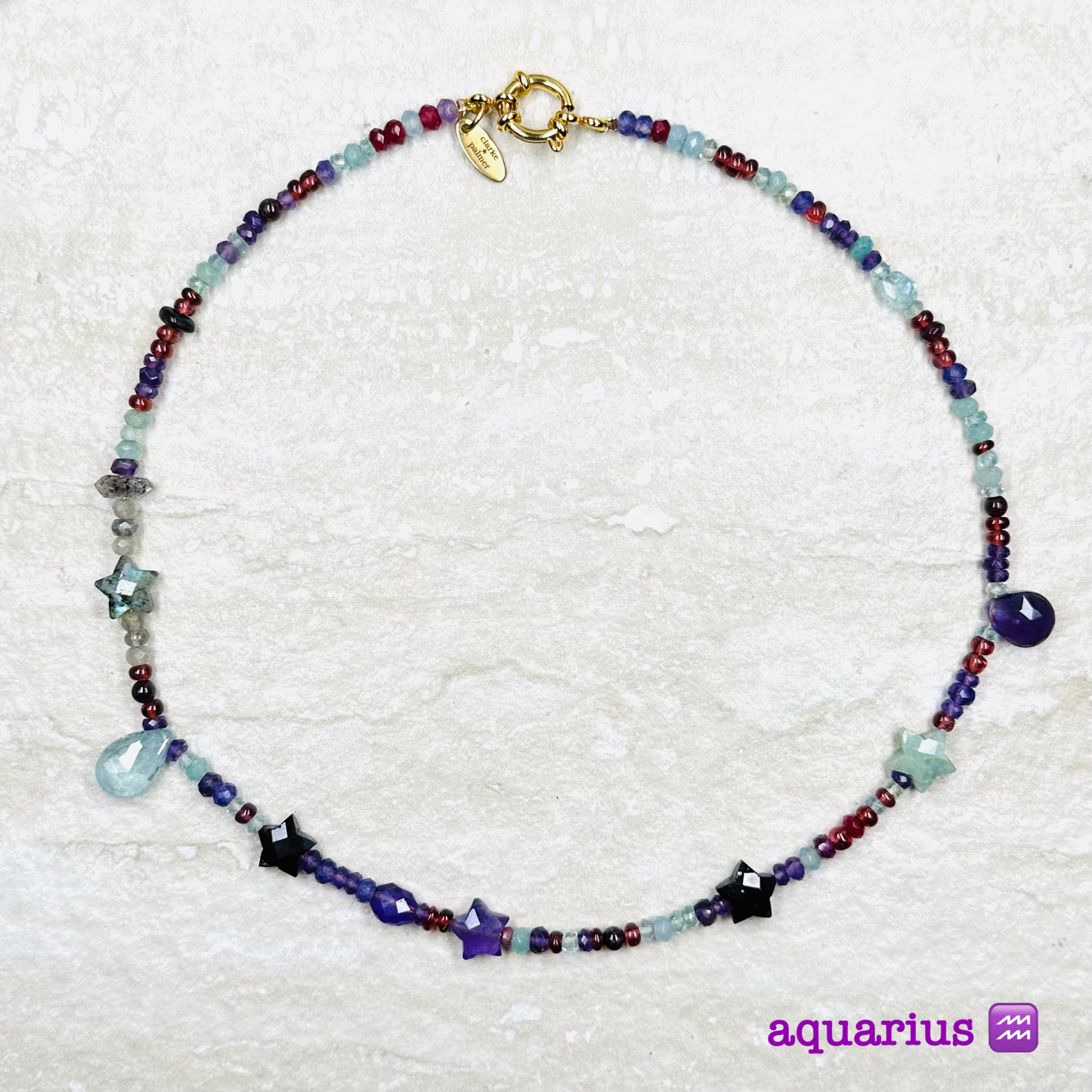 Horoscope Supercharged Birthstone Gemstone Necklace