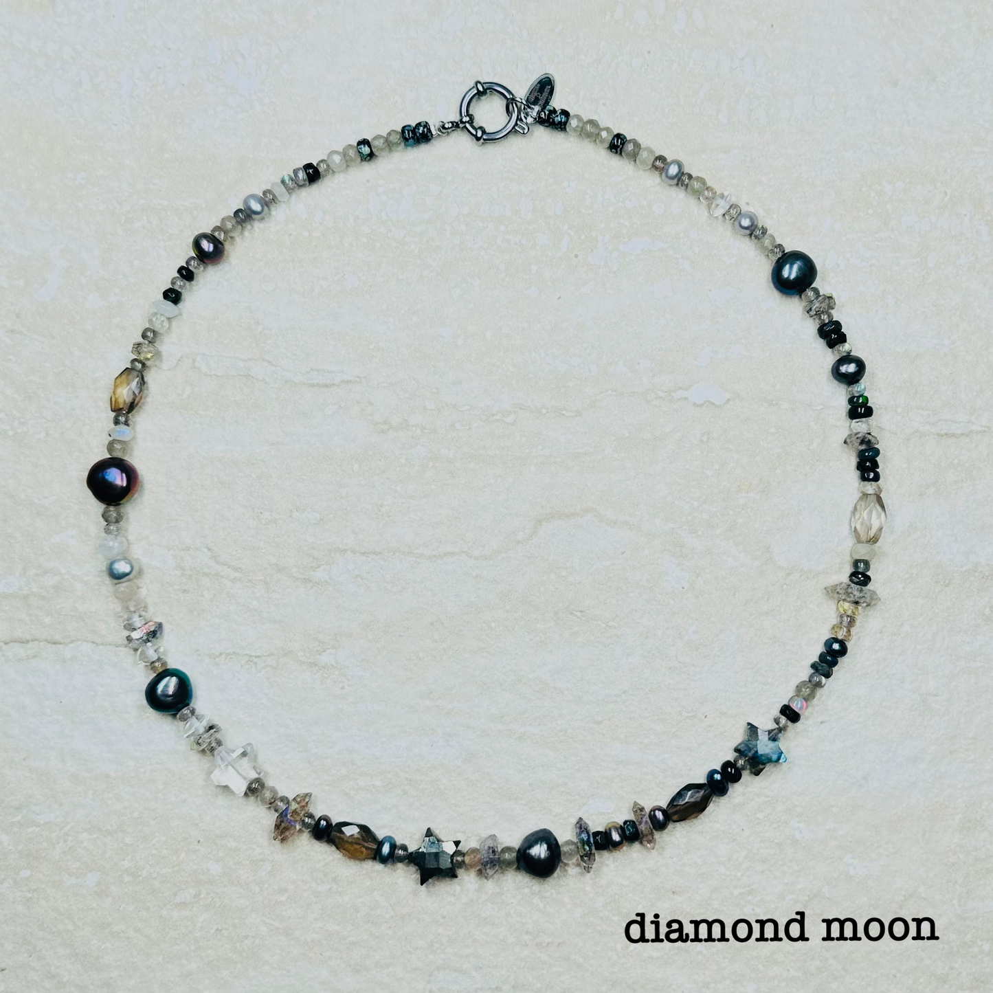 All Eyez on Me Necklace, Gemstone Pearl - CLARKE PALMER