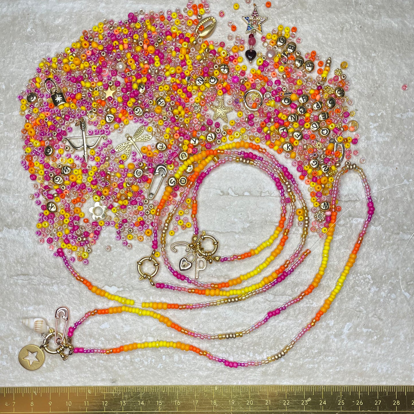 Golden Sunlight Charm Anklet