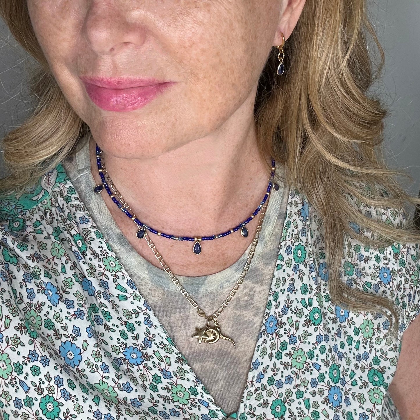 Burmese Sapphire Briolette Drop Earrings