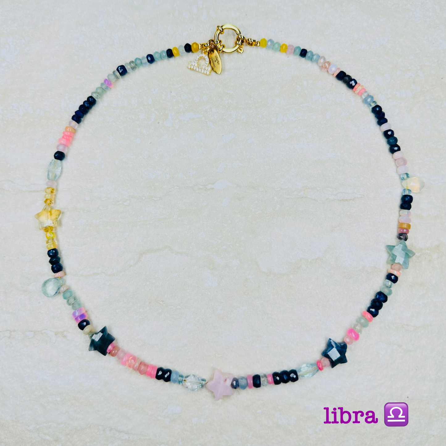 Horoscope Supercharged Birthstone Gemstone Necklace