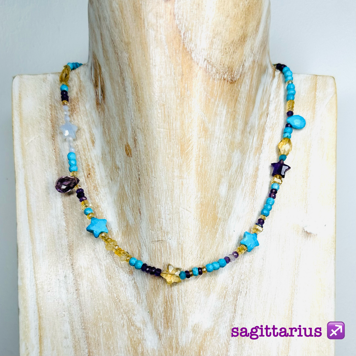 Horoscope Supercharged Birthstone Gemstone Necklace