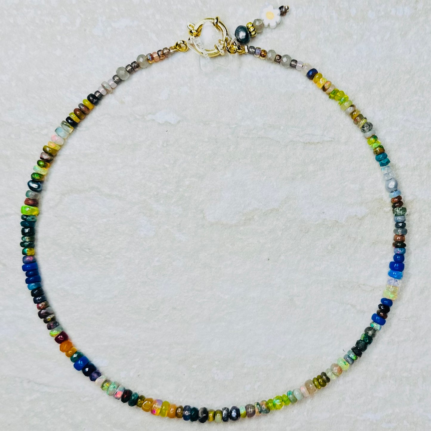 Neon Fantasy Ethiopian Opal Necklace
