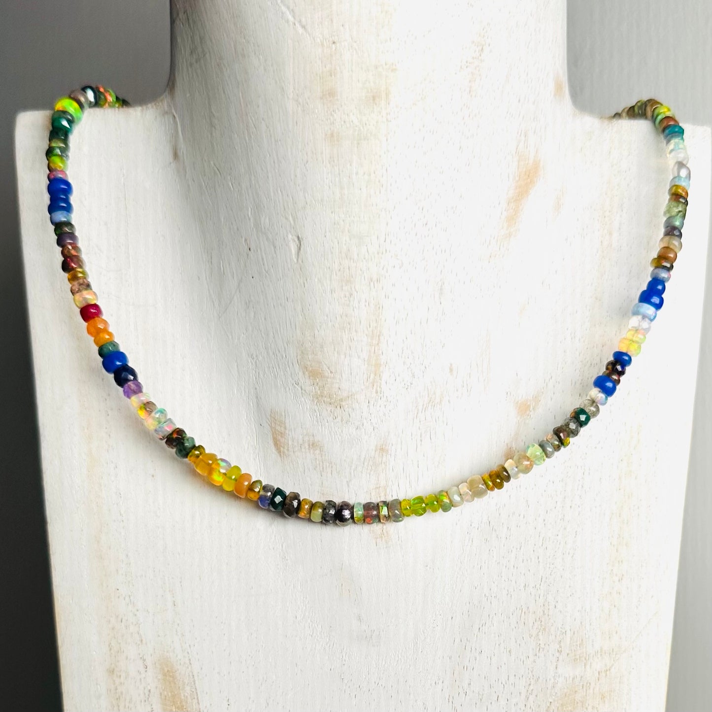 Neon Fantasy Ethiopian Opal Necklace