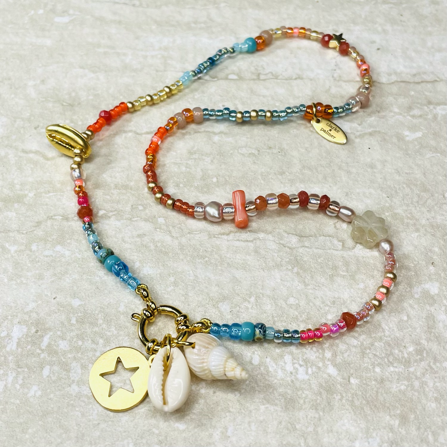 Designer Clasp Charm Necklace