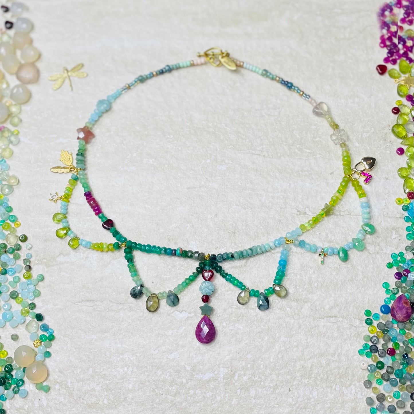 Heart of the World Everything Necklace
