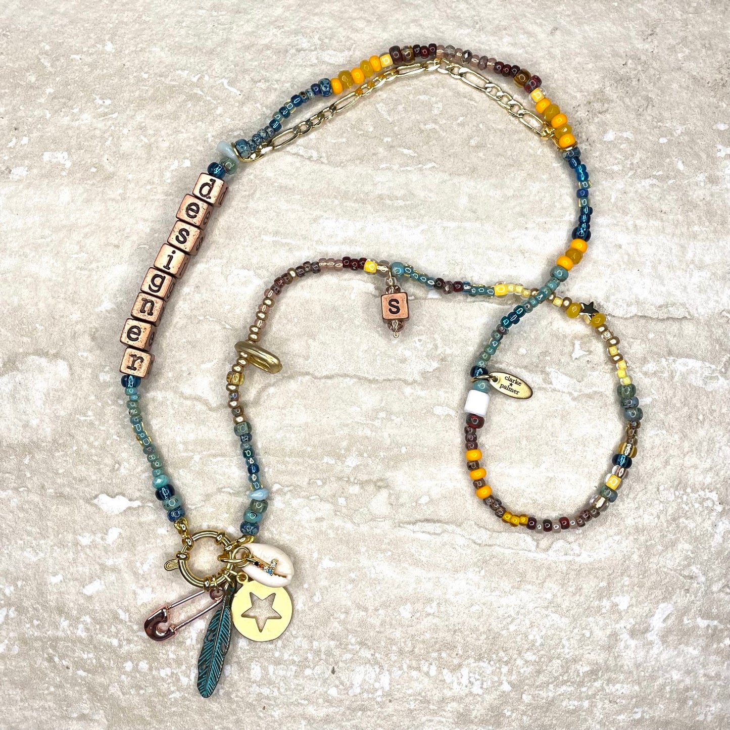 Designer Clasp Charm Necklace