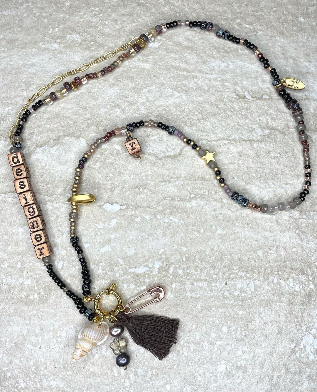 Designer Clasp Charm Necklace