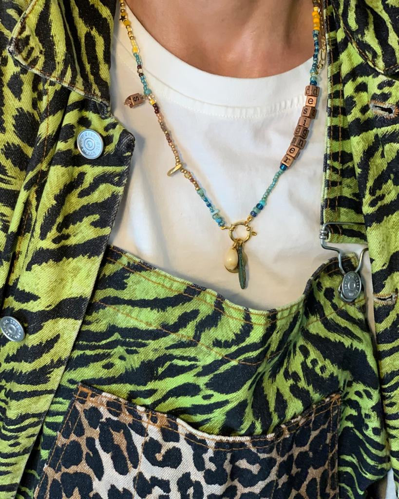 Designer Clasp Charm Necklace