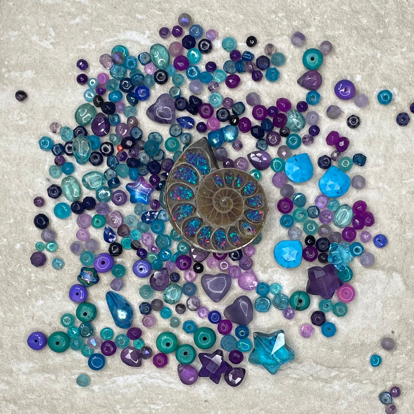 Ammonite Gemstone Beaded Necklace