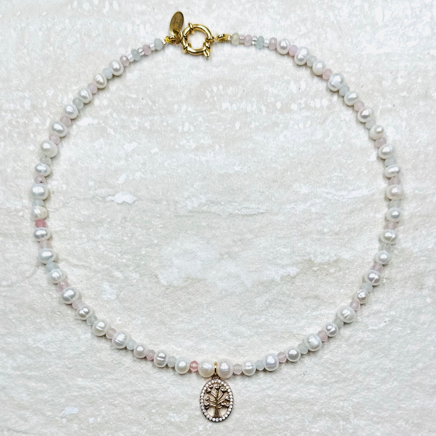 Pearl Charm Pendant Necklace