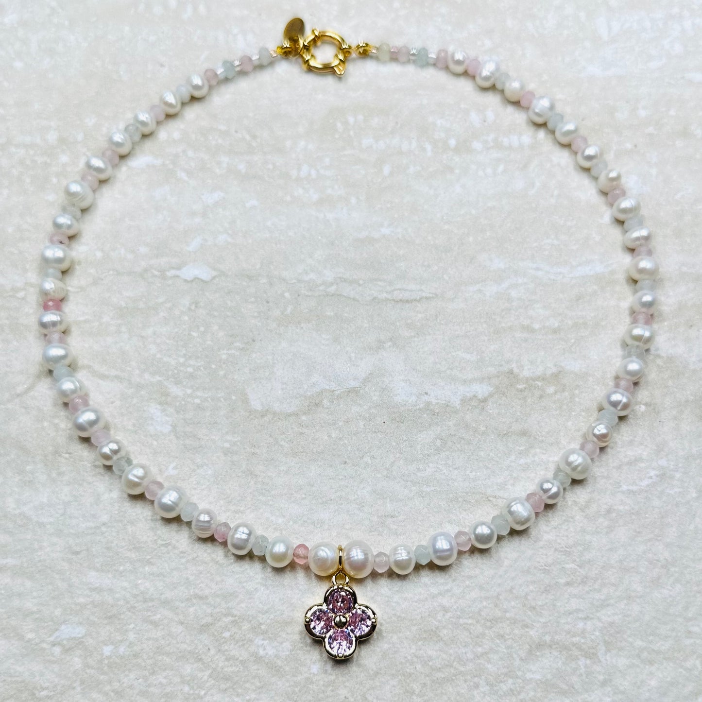 Pearl Charm Pendant Necklace