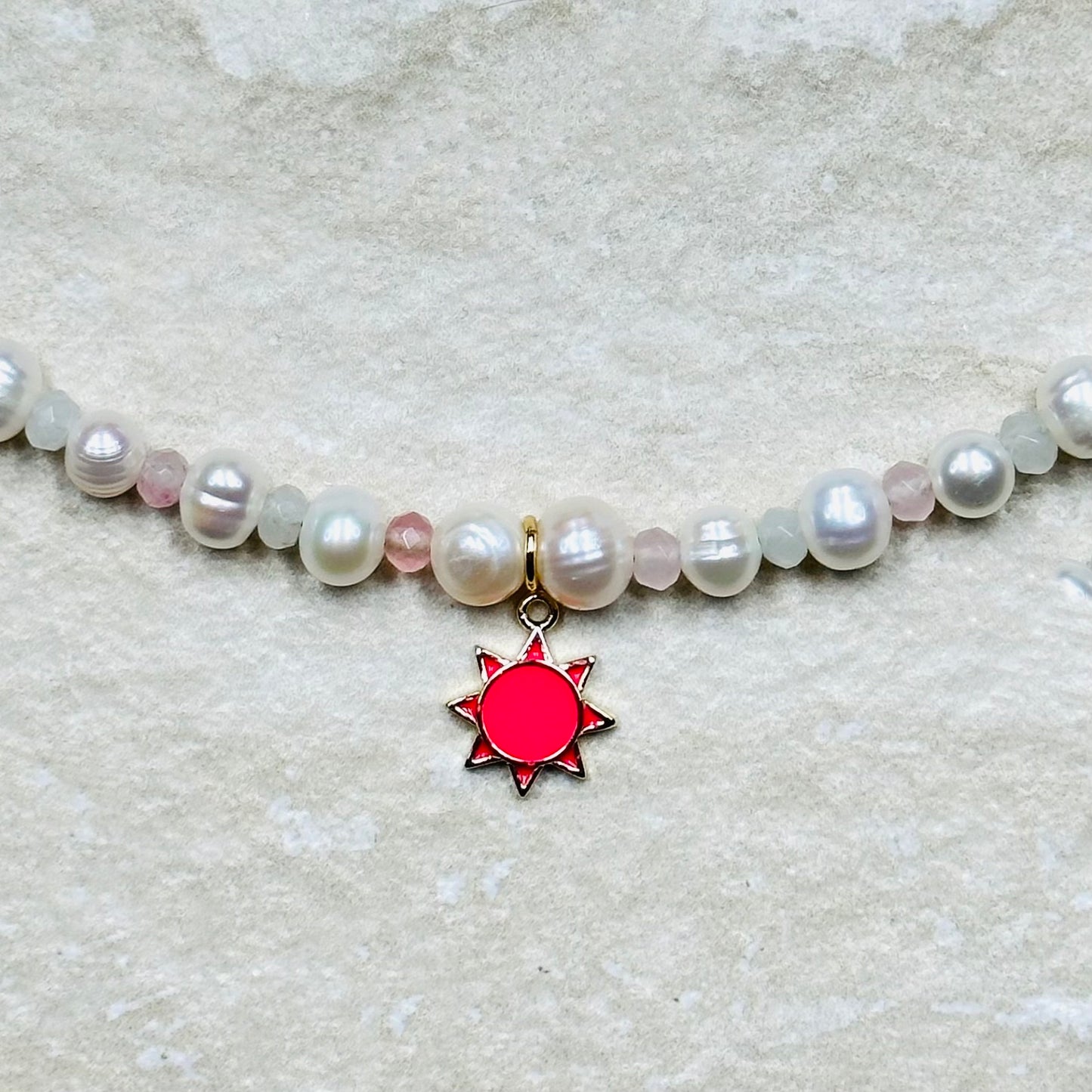 Pearl Charm Pendant Necklace