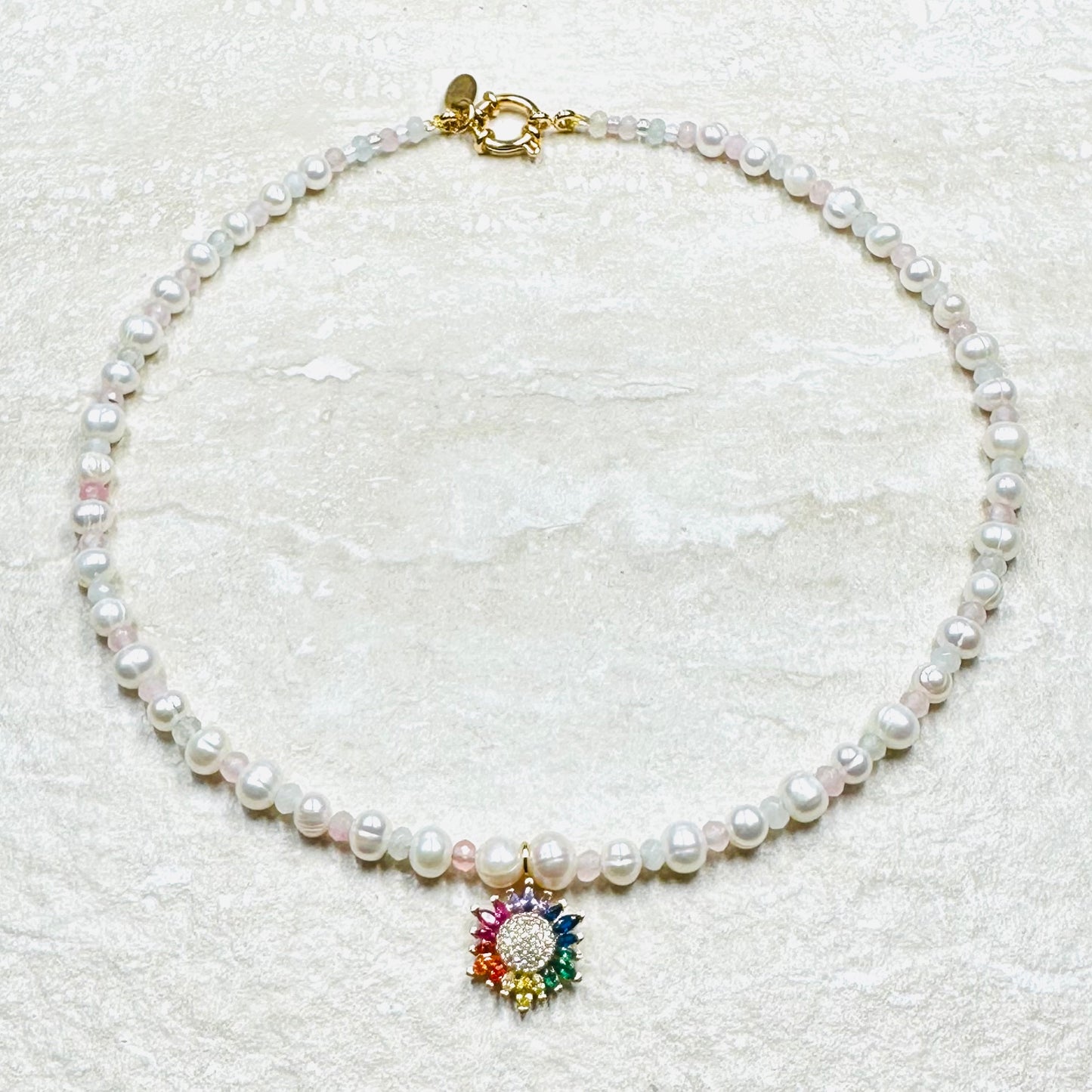 Pearl Charm Pendant Necklace