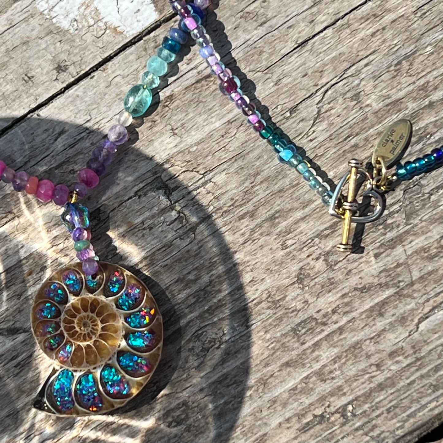 Ammonite Gemstone Beaded Necklace
