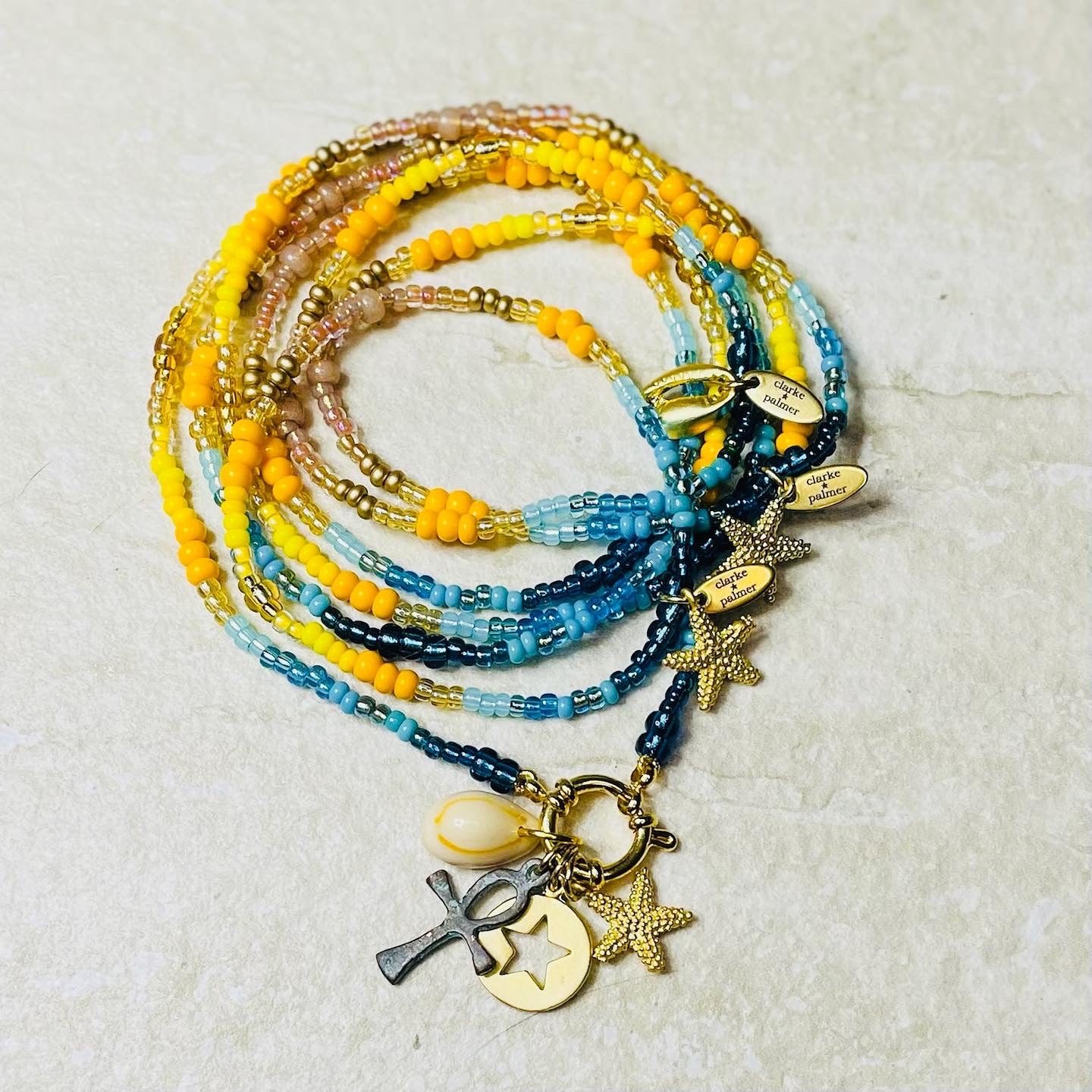 Sun Sea & Sand Clasp Necklace