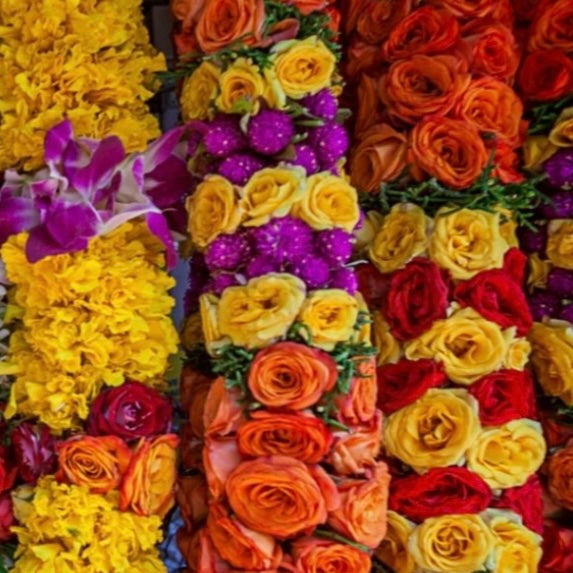 Solar Quartz and Opal Briolette Jaimala Necklace