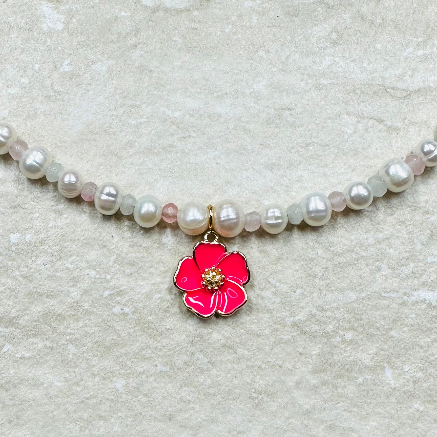 Pearl Charm Pendant Necklace