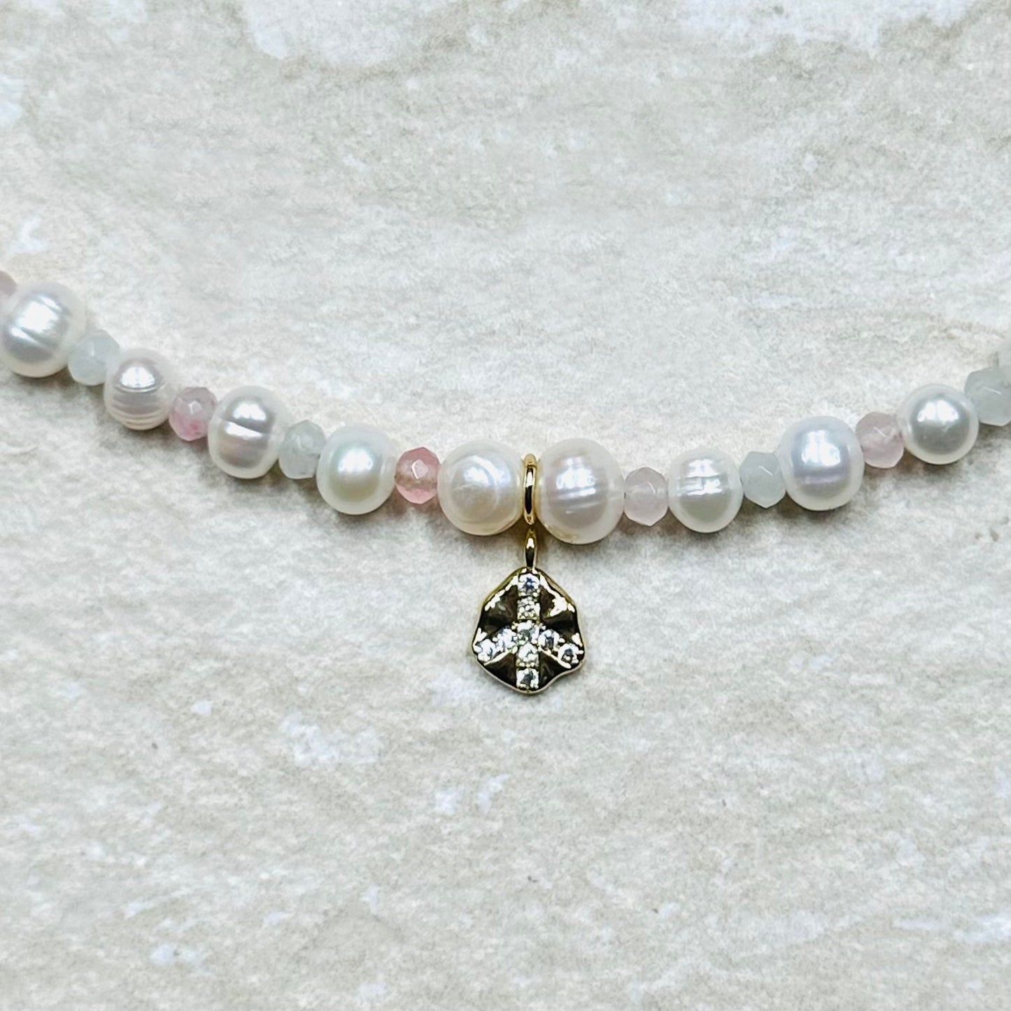 Pearl Charm Pendant Necklace