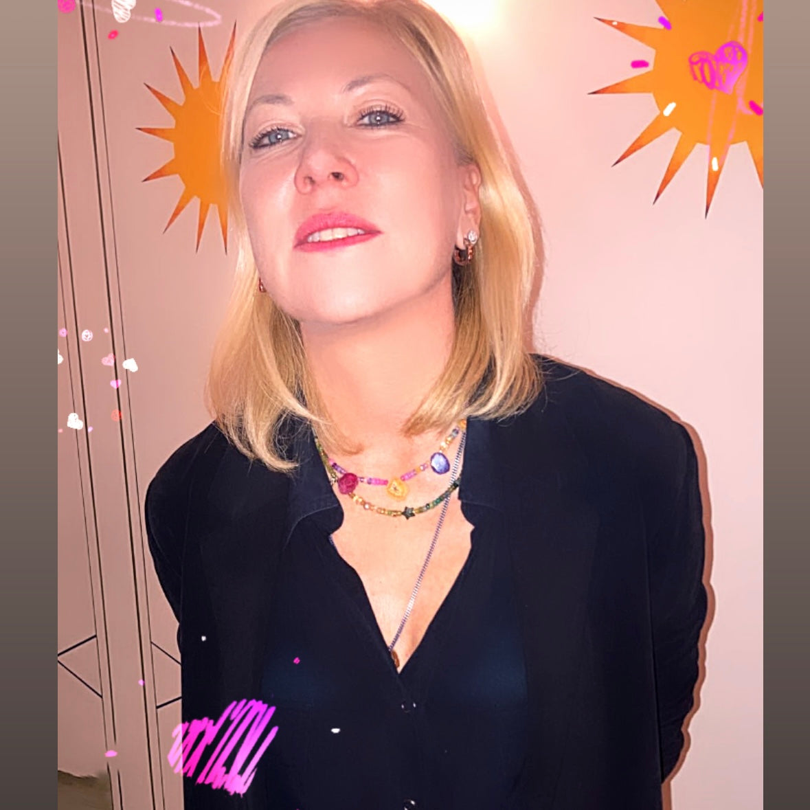 Solar Quartz and Opal Briolette Jaimala Necklace