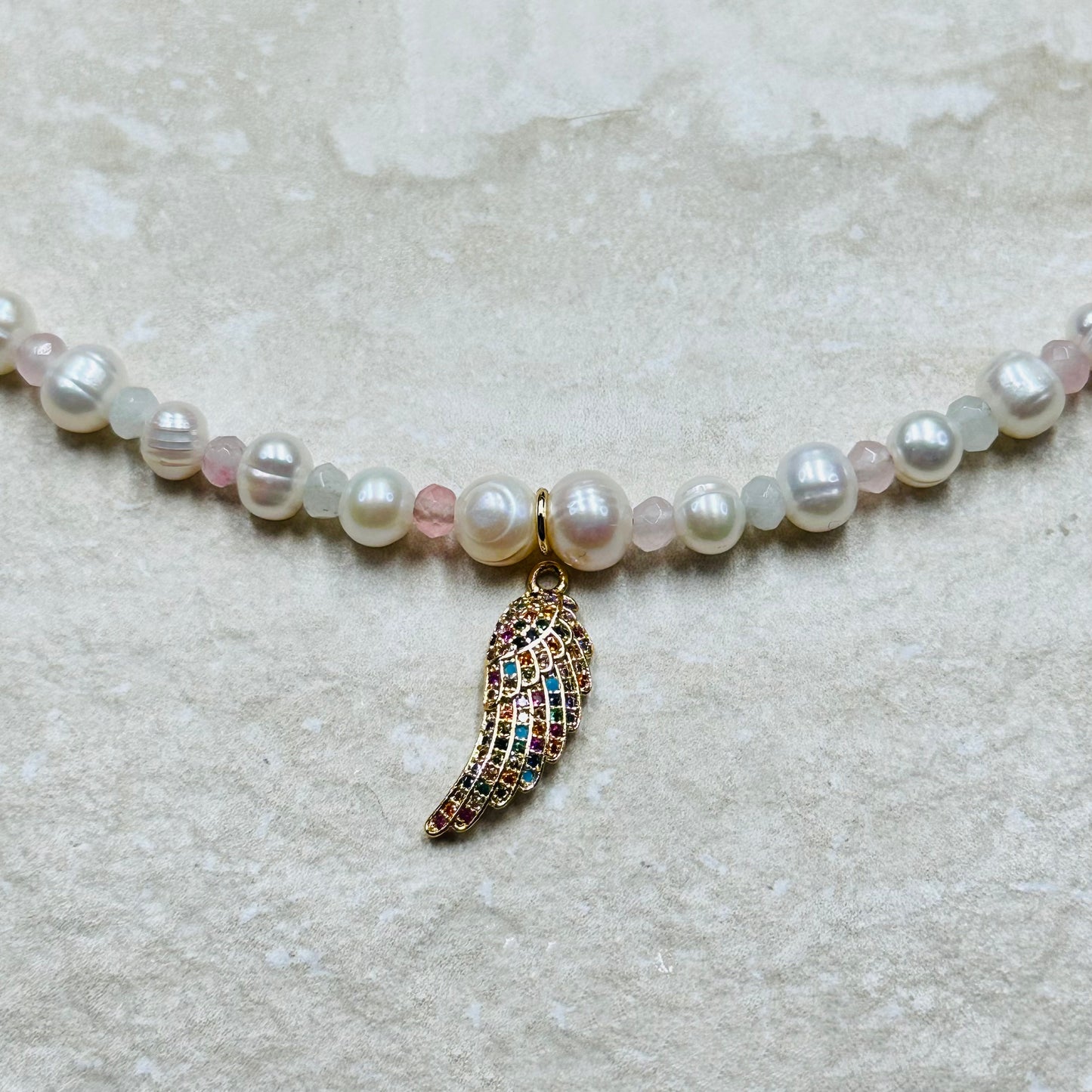 Pearl Charm Pendant Necklace