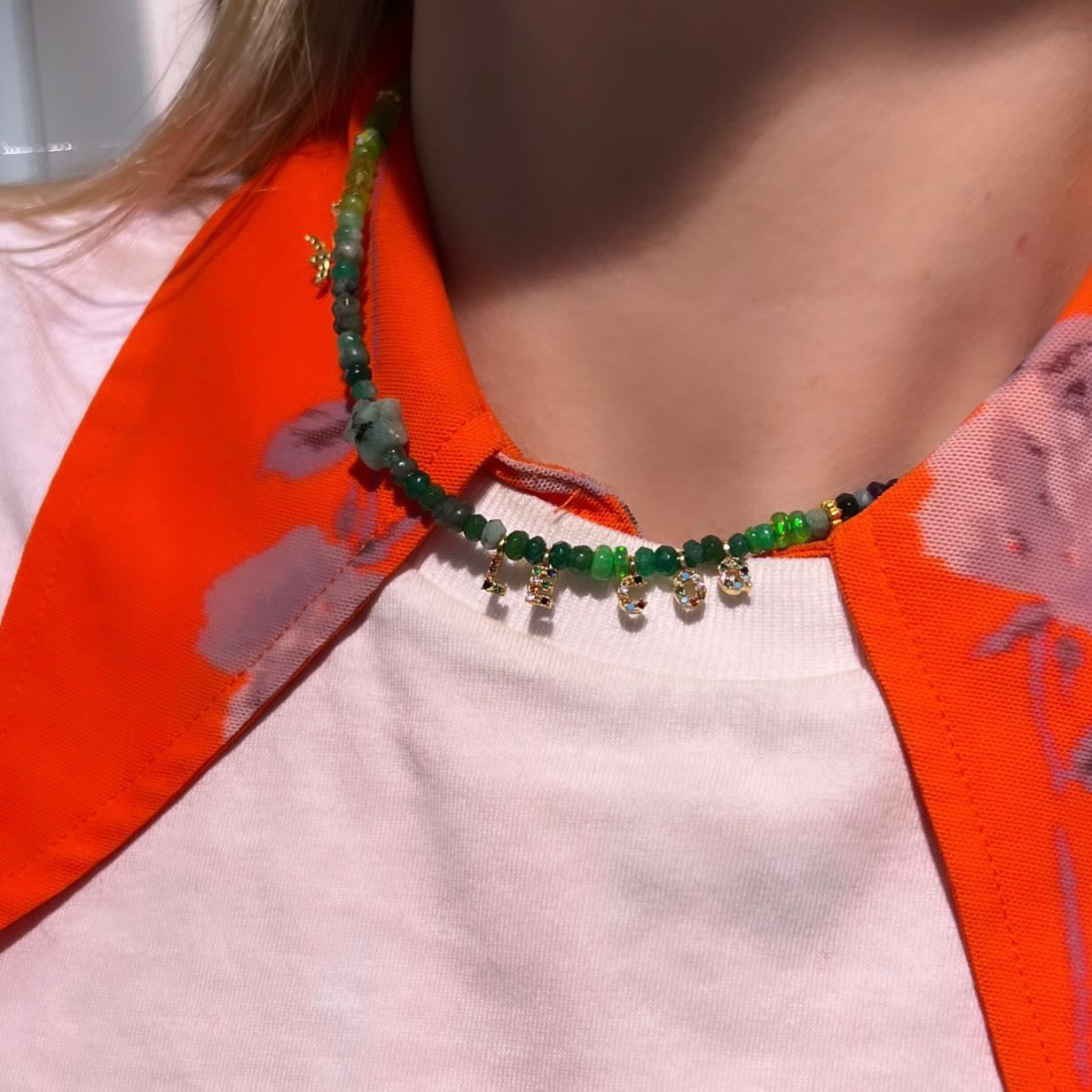 Emerald Star Necklace