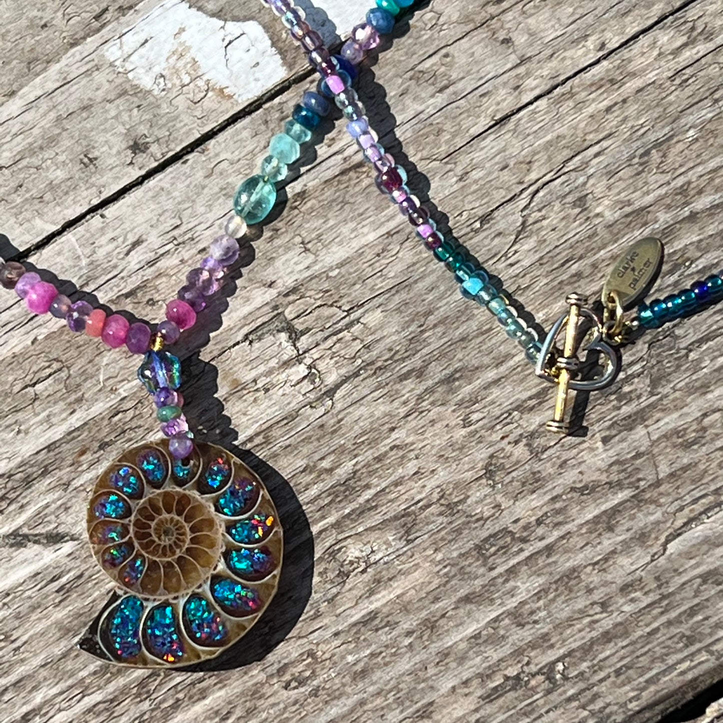 Ammonite Gemstone Beaded Necklace