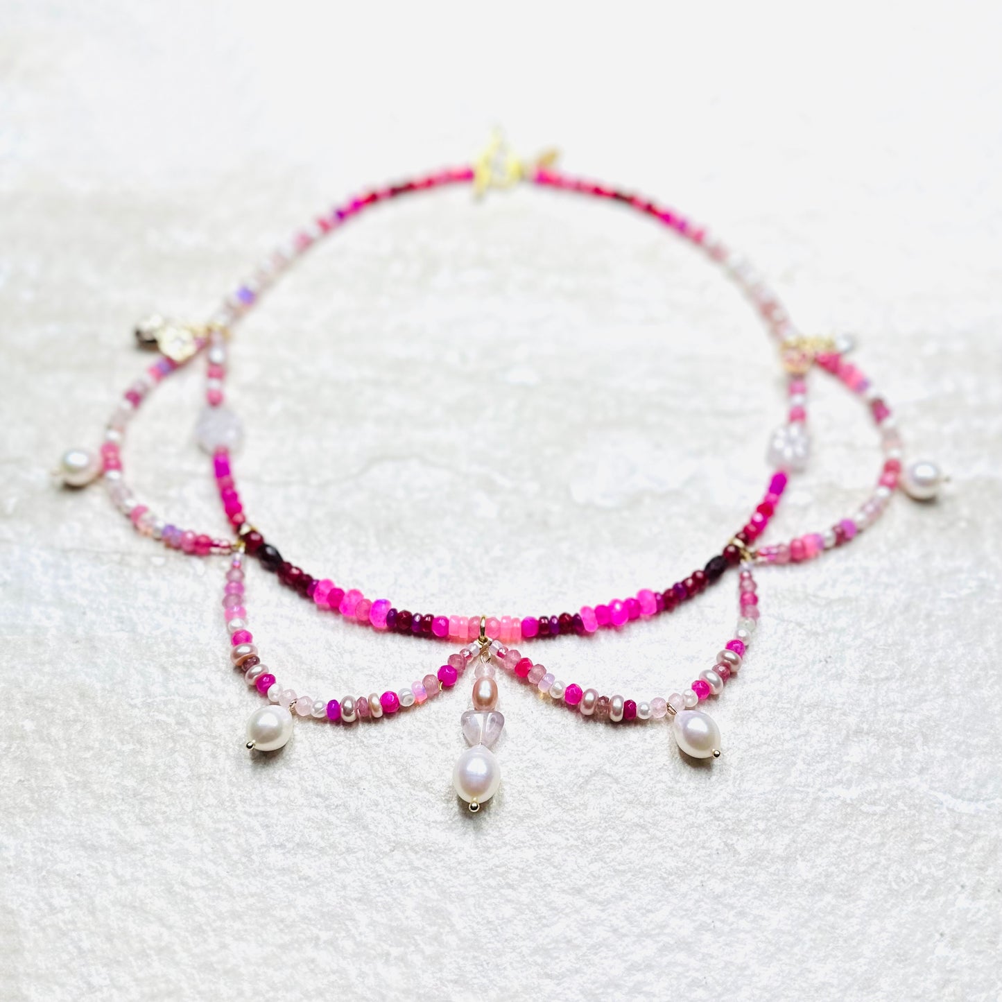 Pearl Ombré Everything  Necklace