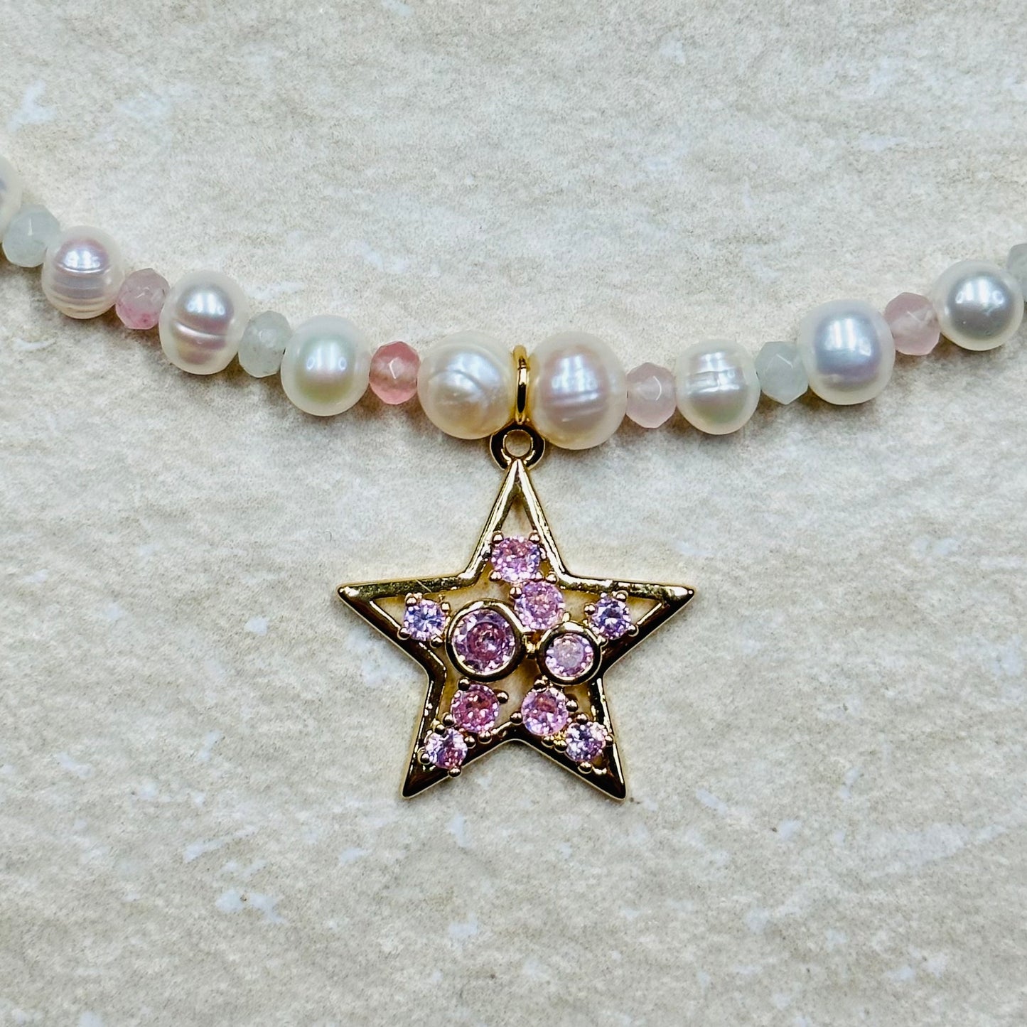 Pearl Charm Pendant Necklace